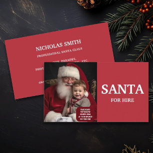 Tarjeta De Visita Santa Profesional para Contratar Foto