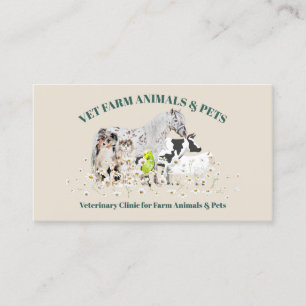 Tarjeta De Visita Santuario de Animales de Granja