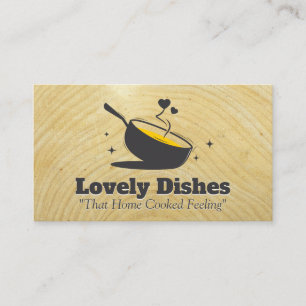 Tarjeta De Visita Sartén Cocida Inclinada   Culinario   Restaurante