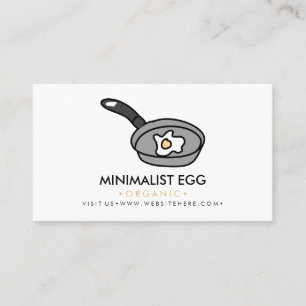 Tarjeta De Visita Sartén para huevos fritos