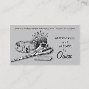 Tarjeta De Visita Sastre, Alteraciones, Trazado, Estresante De Mar, 