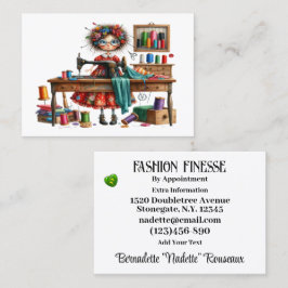 Tarjeta De Visita Sastre de costura de costura para costura de costu