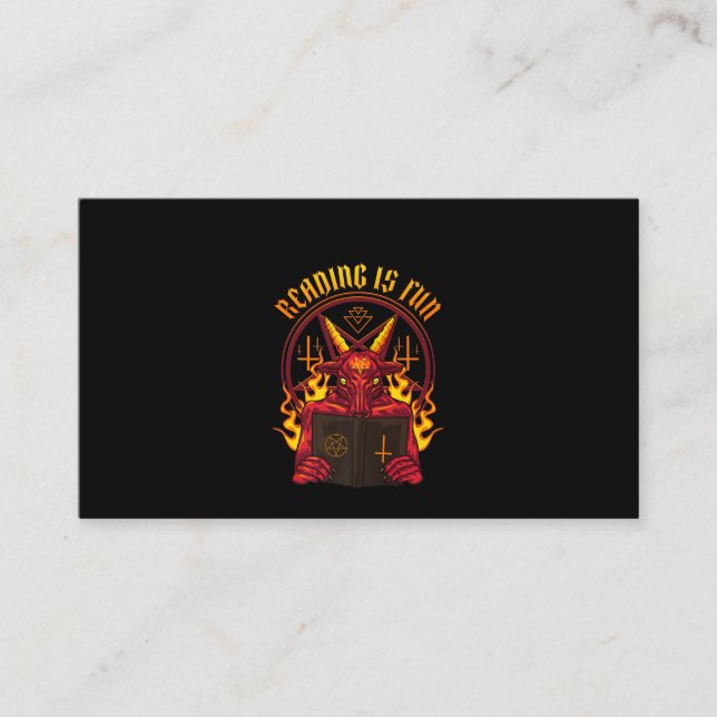 Tarjeta De Visita Satanic Pagan Goat Premium (Anverso)