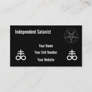 Tarjeta De Visita Satanista Independiente