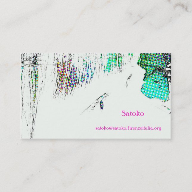 Tarjeta De Visita satoko (Anverso)