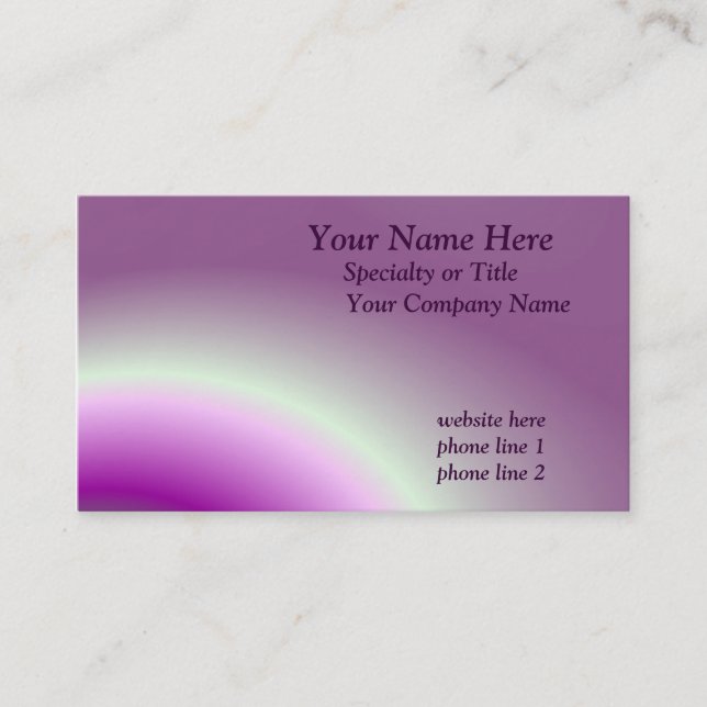 Tarjeta De Visita Saturn Rings Business Card (Anverso)