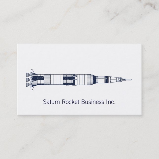 Tarjeta De Visita Saturn Rocket (Anverso)