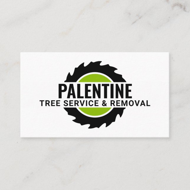 Tarjeta De Visita Saw Circular De Grinación De Gasas (Anverso)