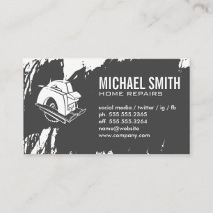 Tarjeta De Visita Saw Circular   Herramientas de hardware   Carpinte