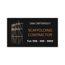 Scaffolder Código QR Naranja blanco negro