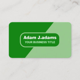 Tarjeta De Visita (Scan QR Code) Elegante profesional moderno Verde