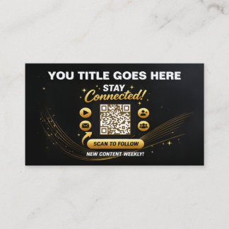 Tarjeta De Visita Scan to Connect QR Code Design Template