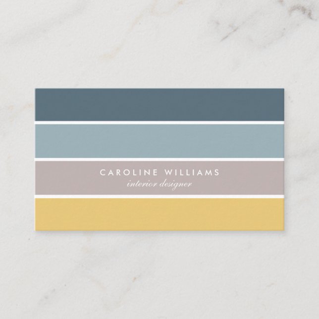 Tarjeta De Visita Scandinavian minimalist elegant modern lines card (Anverso)