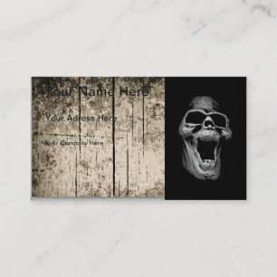 Tarjeta De Visita Scary Skull