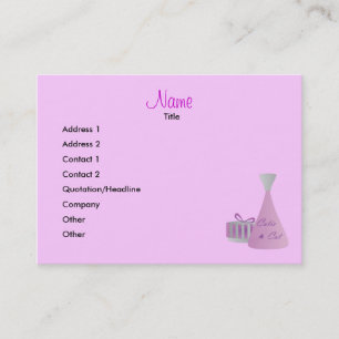 Tarjeta De Visita Scents de marketing