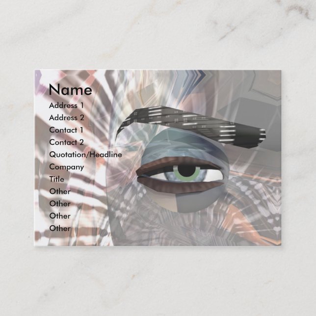 Tarjeta De Visita Sceye - Alien Eye (Anverso)