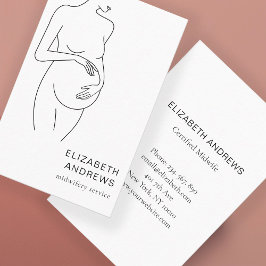 Tarjeta De Visita Schwangere, schlicht-moderne Visitenkarte