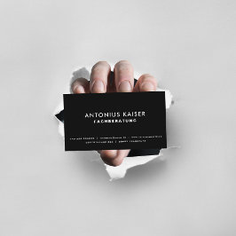 Tarjeta De Visita Schwarze profesionelle elegante moderne