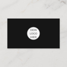 Tarjeta De Visita Schwarze Visitenkarte Selbst Gestalten