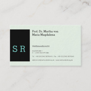 Tarjeta de visita Schwarzkern