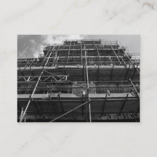 Tarjeta De Visita Scoffolding B&W, Mini Photo