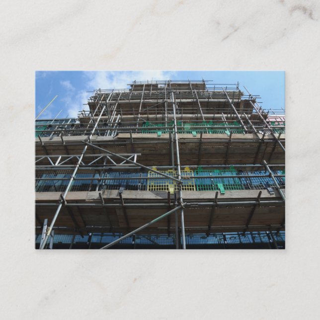 Tarjeta De Visita Scoffolding, mini foto (Anverso)