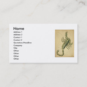 Tarjeta de visita Scorpio