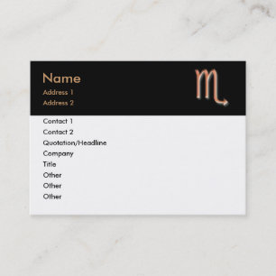 Tarjeta de visita Scorpio