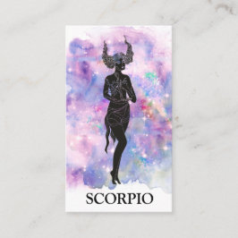 Tarjeta De Visita *~* SCORPIO Lecturas de Astrología Zodiaca Rosa Az