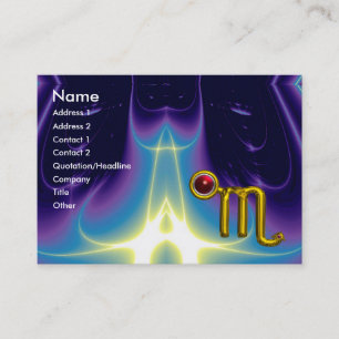 Tarjeta De Visita SCORPIO ZODIAC CUMPLEAÑOS Granada roja