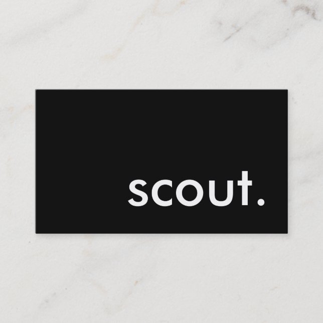 Tarjeta De Visita scout. (Anverso)
