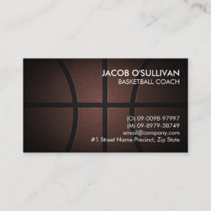 Tarjeta De Visita Scout, entrenador de baloncesto