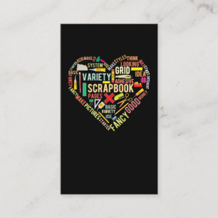Tarjeta De Visita Scrapbooking Heart Crafting Hobby