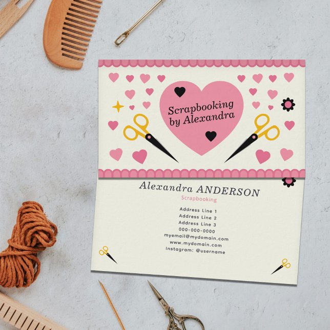 Tarjeta De Visita Scrapetito (Scrapbooking Business Card)
