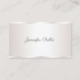 Tarjeta De Visita Script de mano libre creativo moderno glamuroso lu