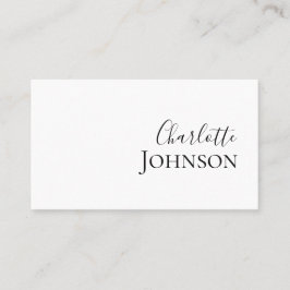 Tarjeta De Visita Script de Moda Minimalista profesional moderno