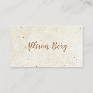 Tarjeta De Visita Script elegante rústico antiguo