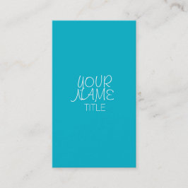 Tarjeta De Visita Scuba Blue Freehand simple