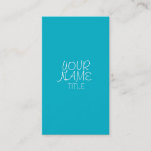 Tarjeta De Visita Scuba Blue Freehand simple