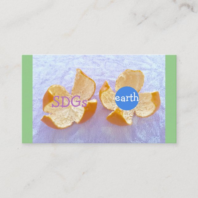 Tarjeta De Visita SDGs 地球環境　自然体 (Anverso)