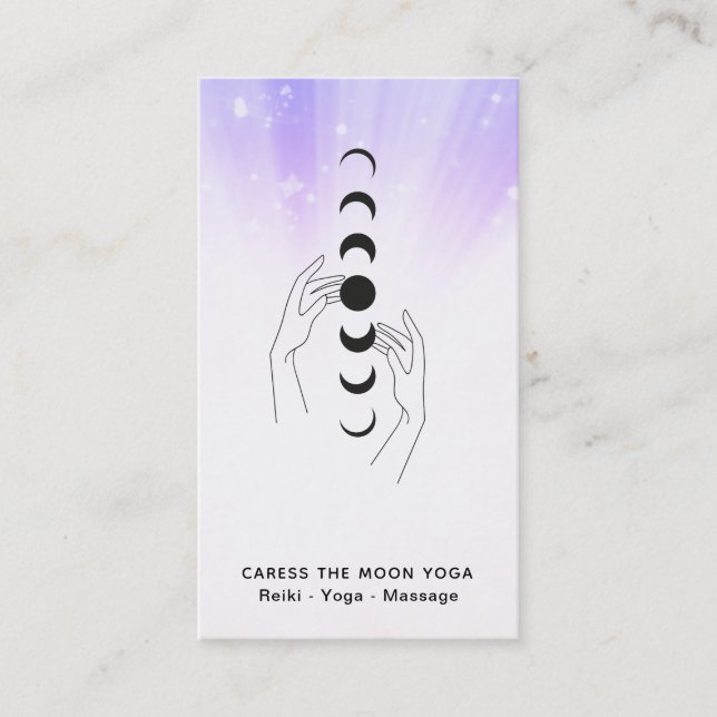 Tarjeta De Visita *~* Se Encargan Las Fases De La Luna + Celestes Ma (Anverso)