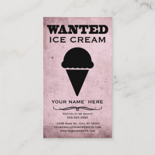 Tarjeta De Visita se quiere : helado