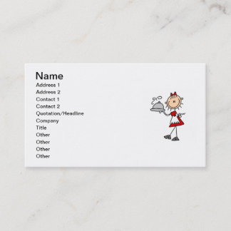 Tarjeta De Visita Se sirve la cena