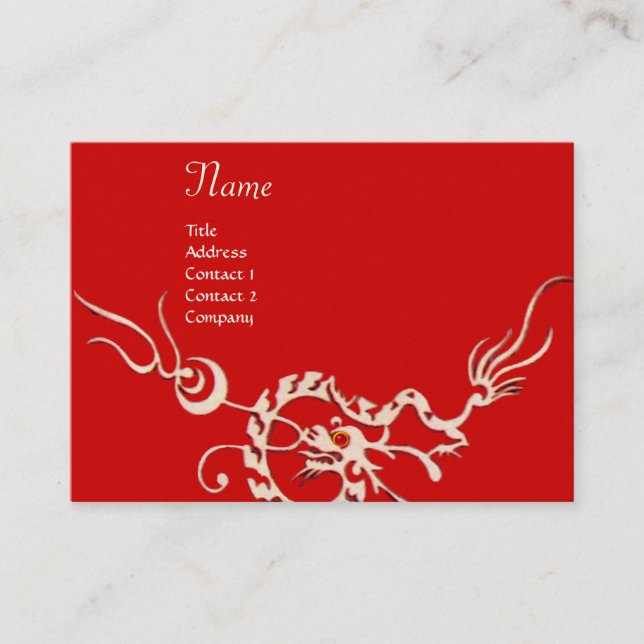 Tarjeta De Visita SEA DRAGON 2.rojo negro y blanco (Anverso)