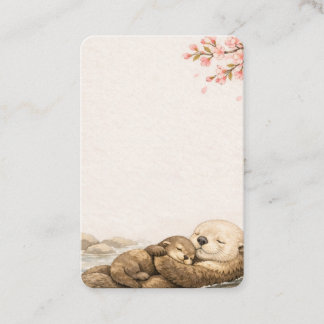 Tarjeta De Visita Sea Otter Japanese Landscape Business Card