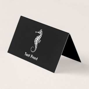 Tarjeta De Visita Seahorse White