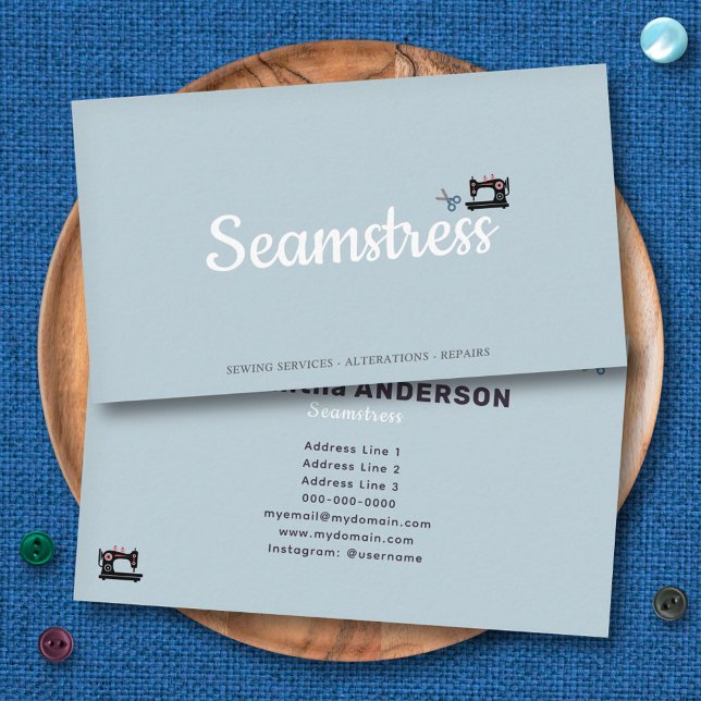 Tarjeta De Visita Seamstress (Seamstress Business Card)