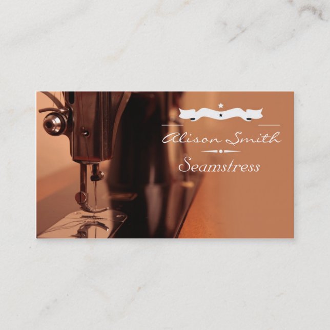 Tarjeta De Visita Seamstress Business Card (Anverso)