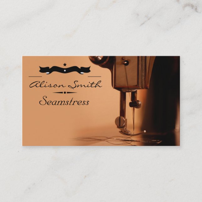 Tarjeta De Visita Seamstress Business Card (Anverso)