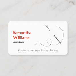 Tarjeta De Visita Seamstress Fabricación De Vestidos A Mano